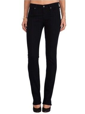Citizens of Humanity Elson Medium Rise Straight Leg Jean Stretch Black 26